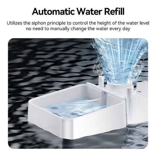 ROJECO Automatic Pet Feeder Gravity Water Fountain 8.5L 2 In 1 WIFI Remote Control Smart Cat Dog Kibble Dispenser Water Drinker